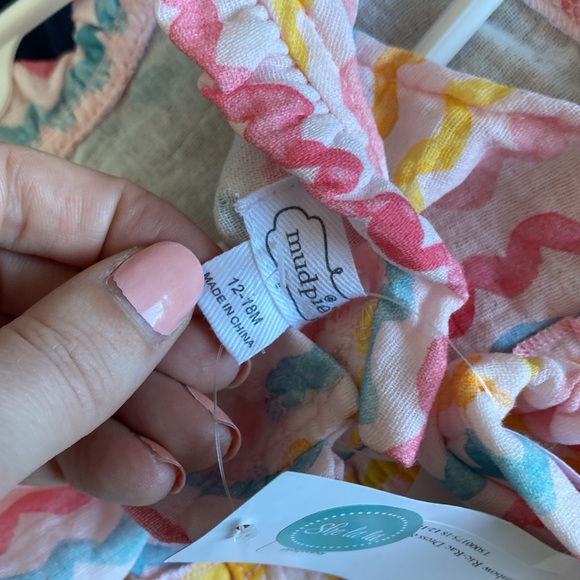 Mud pie Rainbow  Dress and Headband Set NWT - Picture 5 of 6